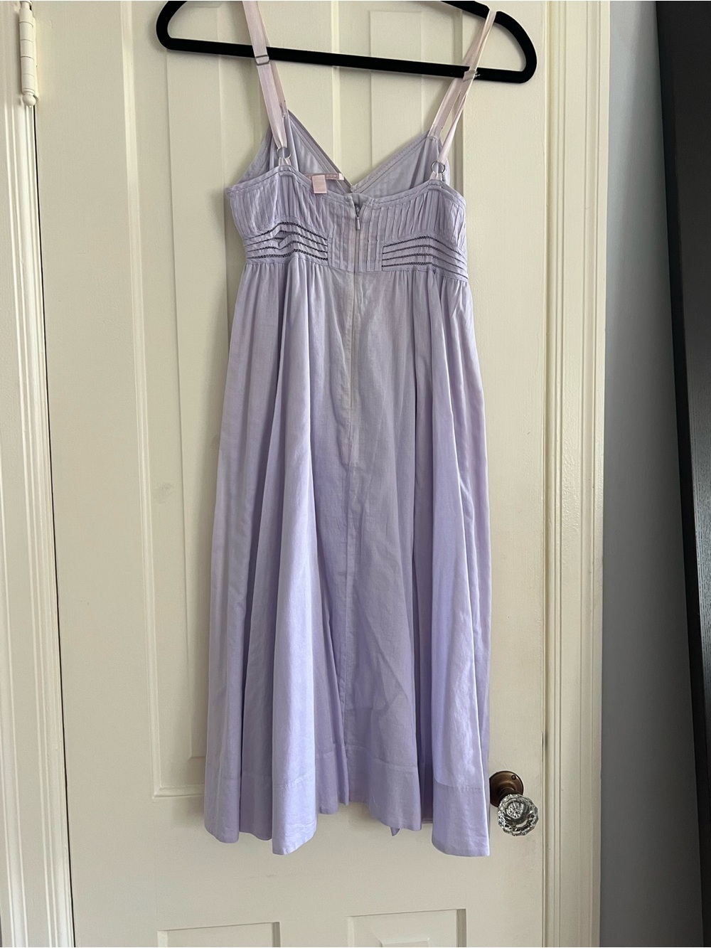 Rebecca Taylor Lavender V-neck A-line Sundress